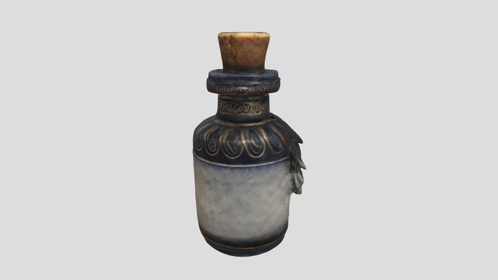 ee50733cf60d_A_3D_object_of_an_old_ink_bottle 3D Model