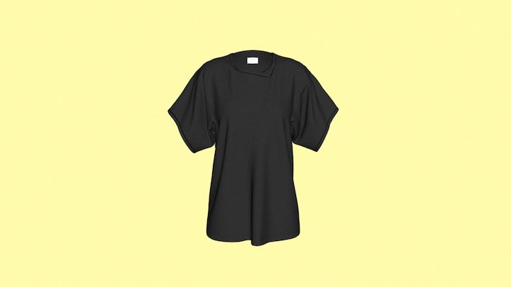 /-shirt, black 3D Model