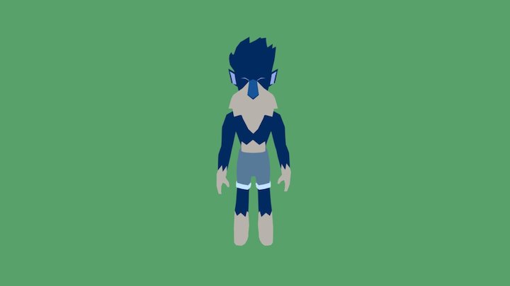 Moonchild Hound Idle Animation 3D Model