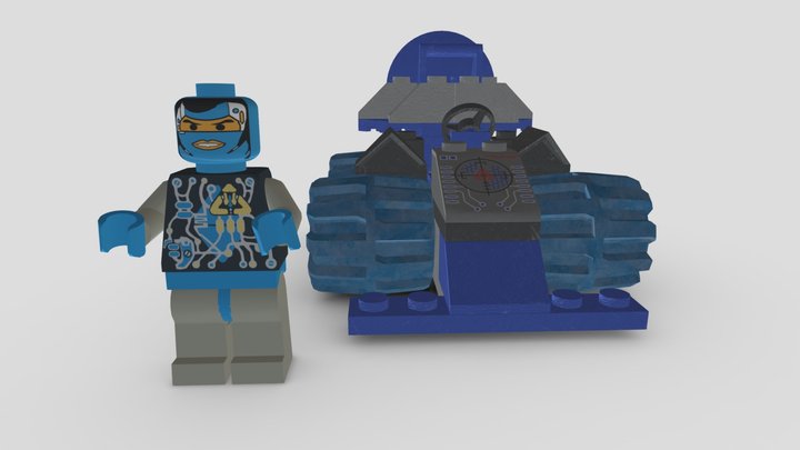 Gypsy Moth from Lego Racers (1999) game 3D Model