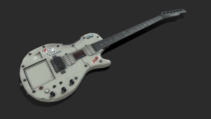 Electric Guitar "Cybertech" 3D Model