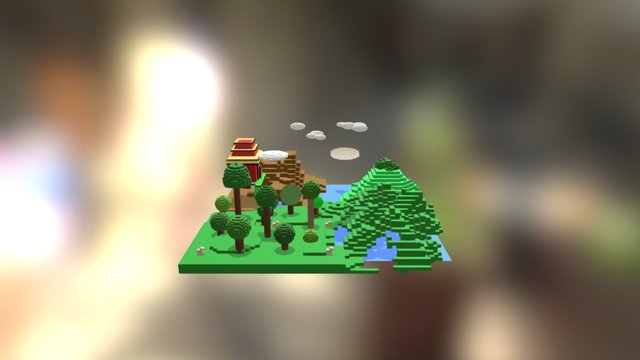 Escenario MineCraft 3D Model