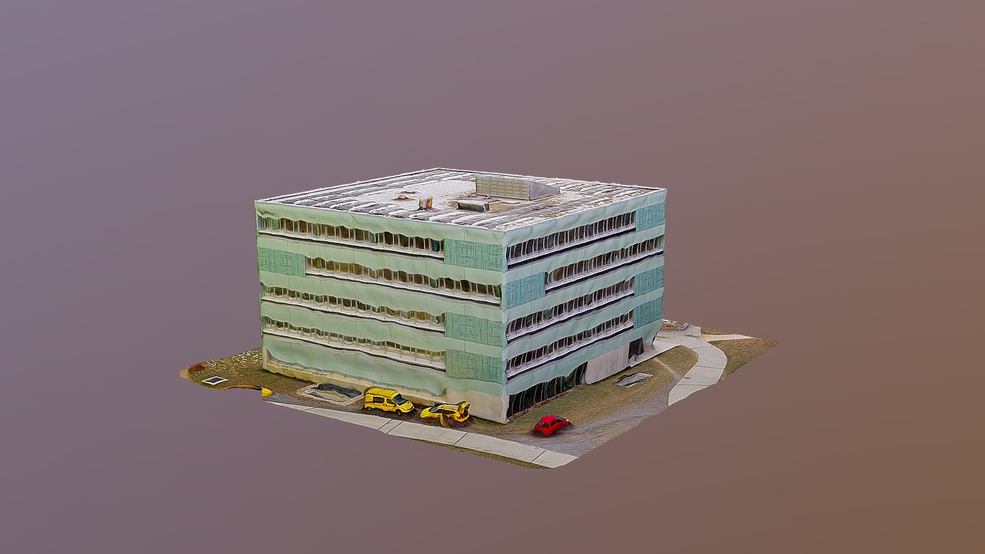 Biurowiec 0512 Simplified 3d Mesh
