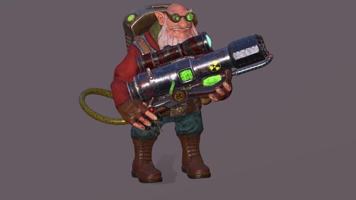 sniper (character) 3D Model