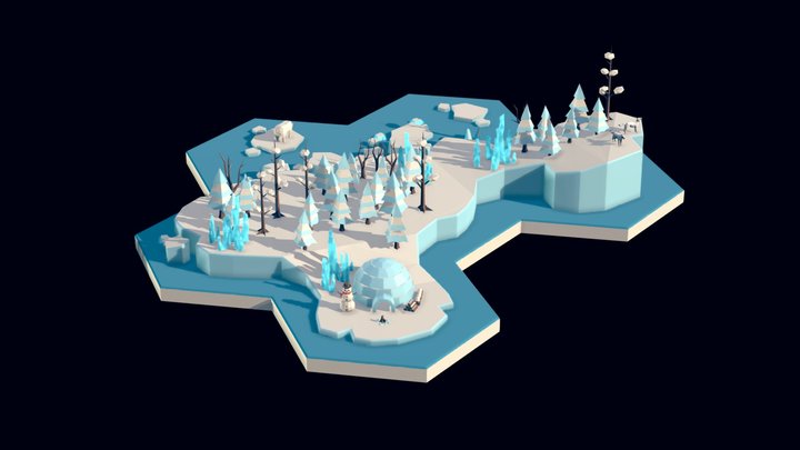 Diorama_Igloo 3D Model