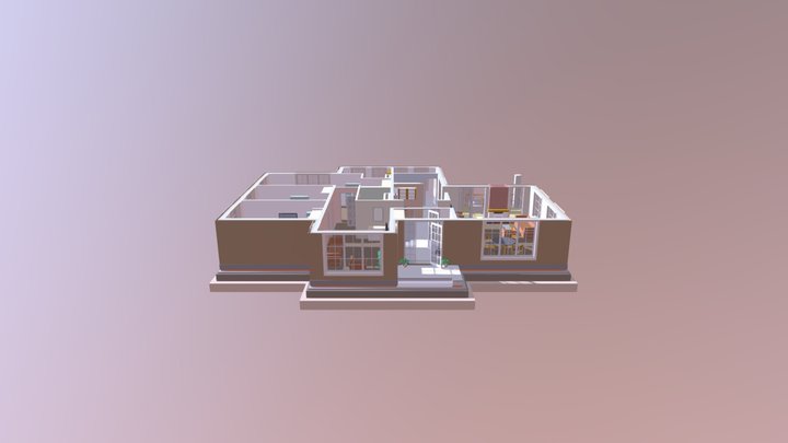 Apartment 3D Floor Plan 3D Model