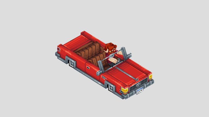 Convertible Car 3D Model