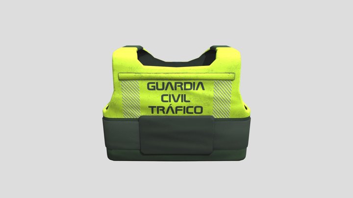 Guardia Civil Spanish Police Vest 3D Model