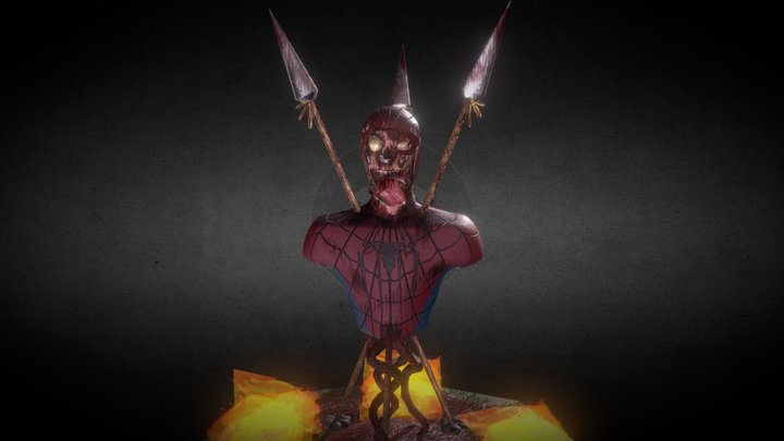 Spiderman Zombie 3D Model