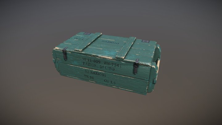Supply Crate 3D Model