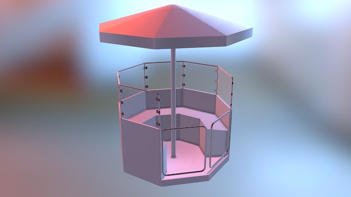 Ferris Wheel Cabin WIP 3D Model