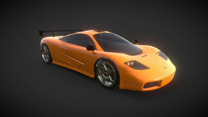 McLaren F1LM - Low Poly 3D Model