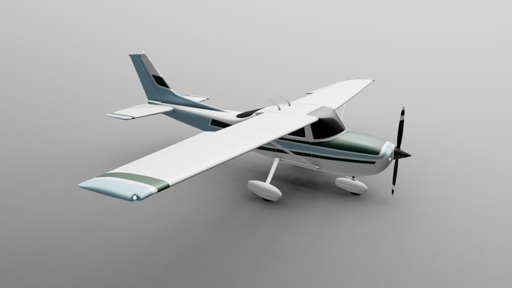 Cessna 182 3D Model