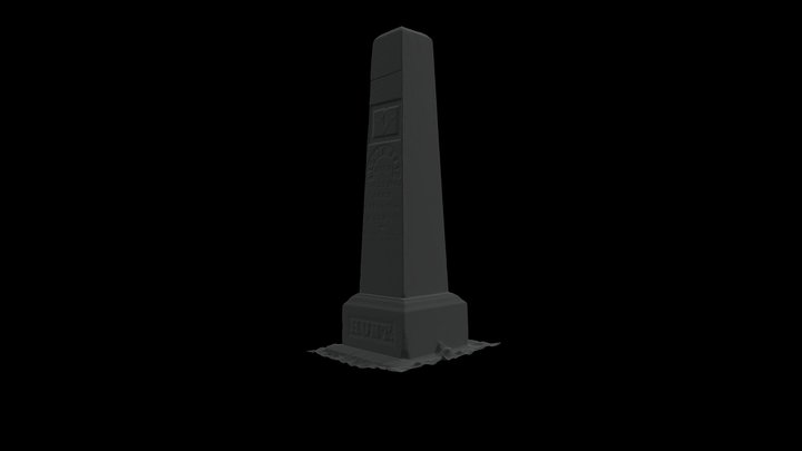 Hunt Grave Monument La Crosse, WI 3D Model