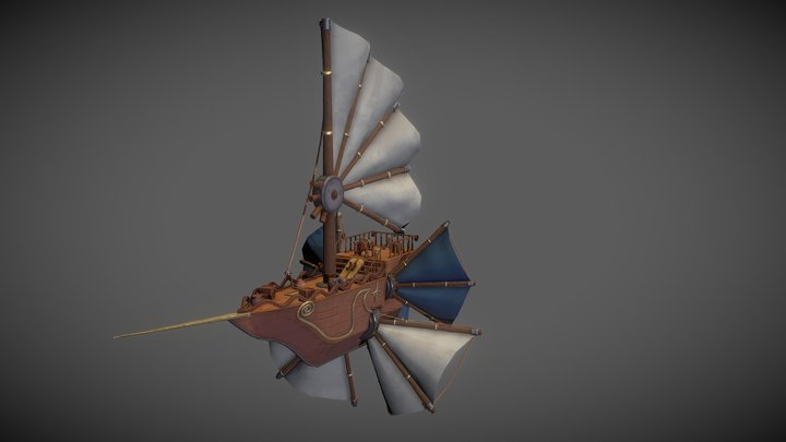 Sky Ship 3D Model