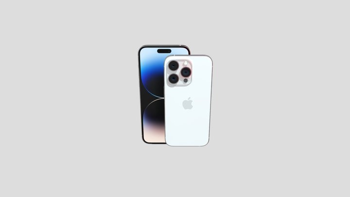 Iphone_14_pro_max_silver 3D Model