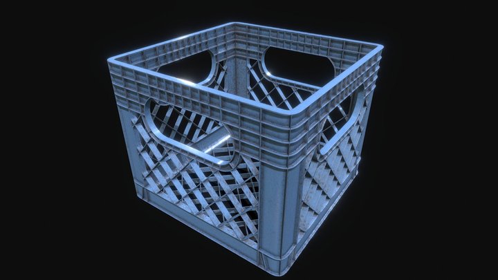 Milk Crate 3D Model