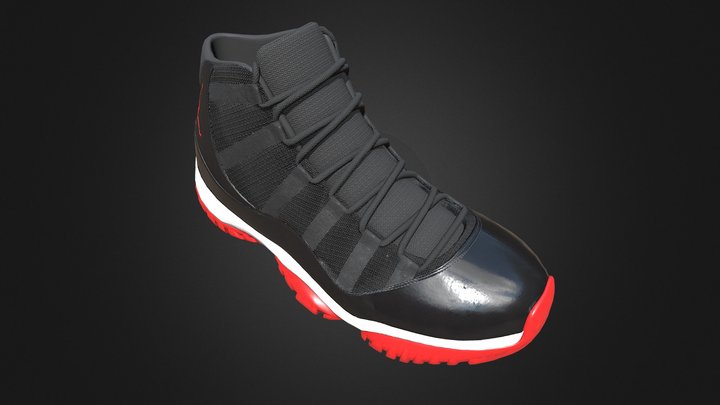 Sneakers Nike Air Jordan 11 Retro 3D Model