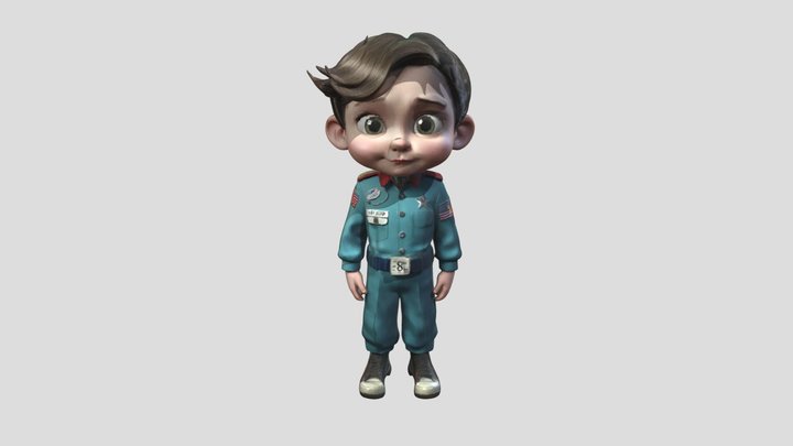 “Young Sheldon” age-regressed. 8k, Space-1999 3D Model