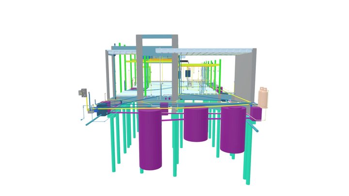 Projeto Estrutural - Residência AB 3D Model