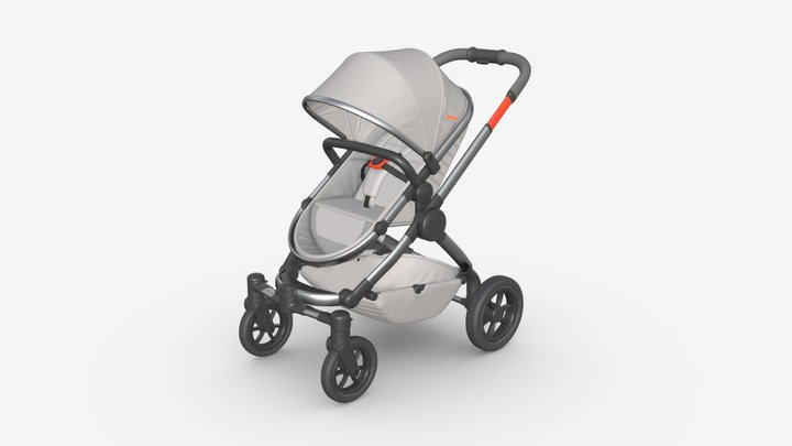 Baby stroller 01 3D Model