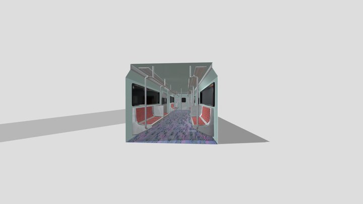 Interior trem 3D Model