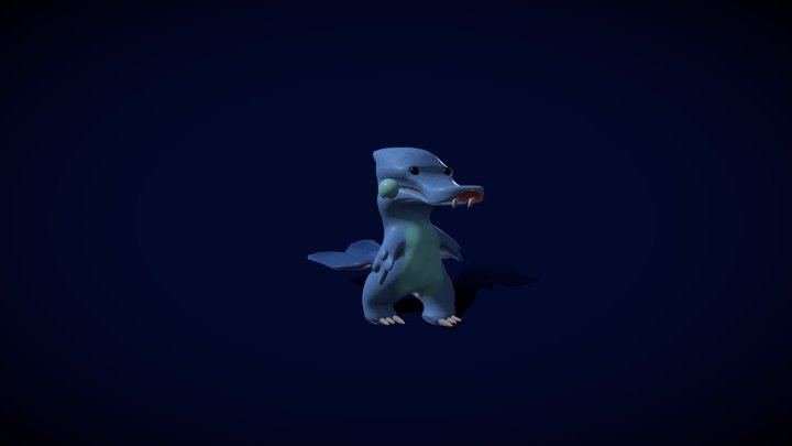 New Water Starter-Pokémon "Aqualos" 3D Model