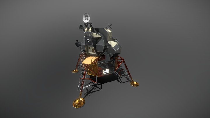 Lunar Lander 3D Model