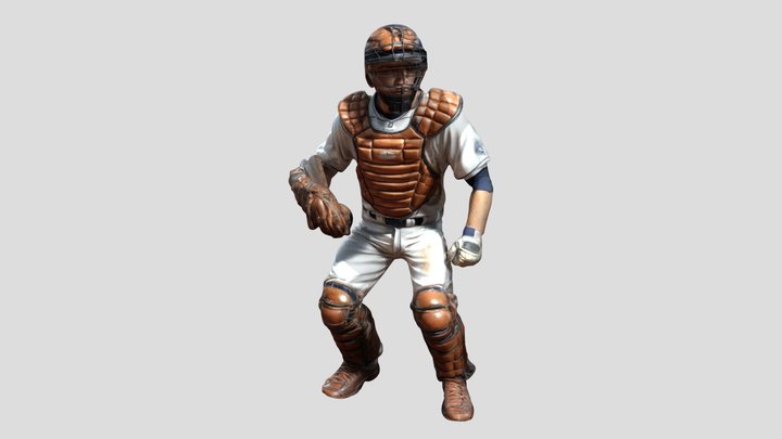 Baseball - catcher – Kostenloses 3D-Modell STL