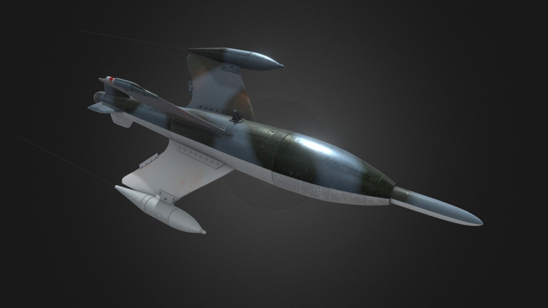 Ruhrstahl Ru 344 X-4 Missile - 3D model by H1min (@H1min) [ed5ba46]
