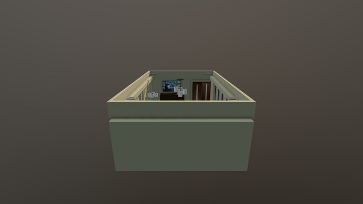 Luxury Hotel Suite 3D Model