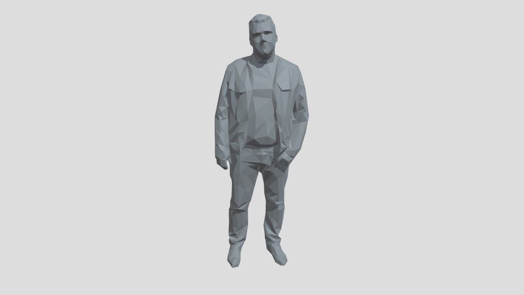 Lowpoly Male Standing