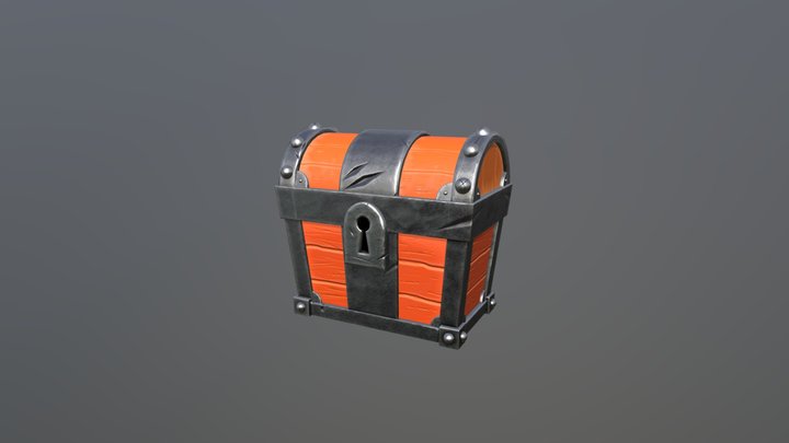 Stylized chest 3D Model