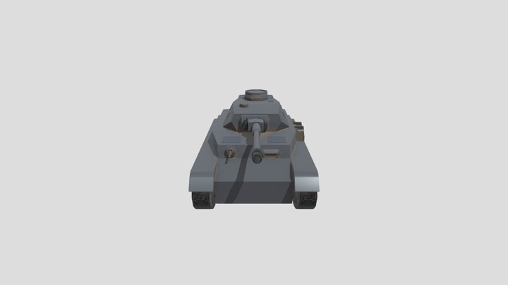 Panzer 4 Ausf G enkel poly 3D Model