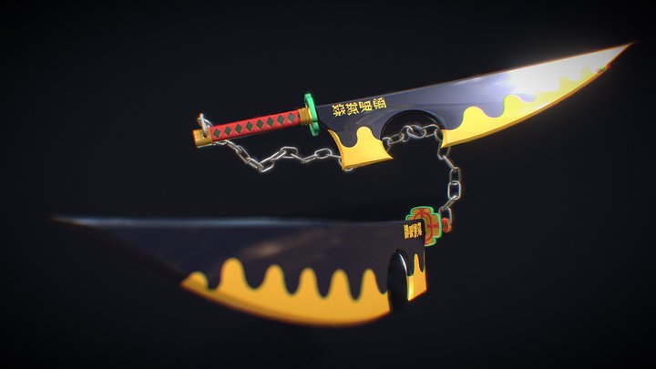 Dual Nichirin Cleavers – Free 3D Model STL