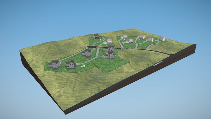 Lake Overlook Estates V2 3D Model