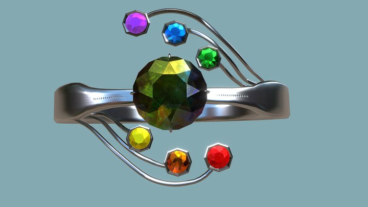 Pride Ring 3D Model