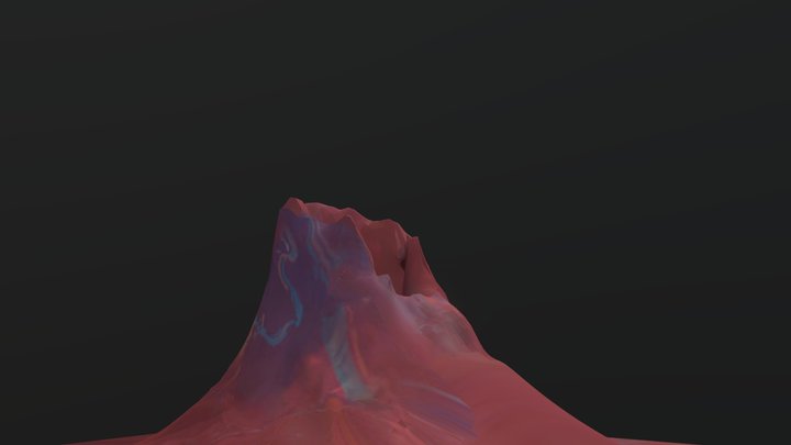 Natlan Volcano by Nebla (FAN MADE) 3D Model