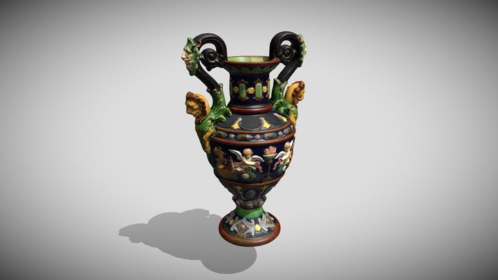 Olomučanská keramika - váza 3D Model