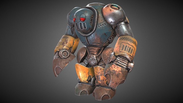 Bulky Bot 3D Model