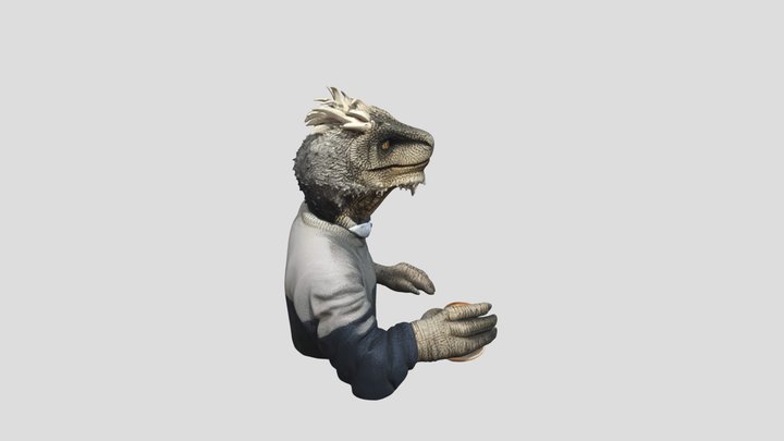 anthropomorphic dinosaur 3d model 3D Model