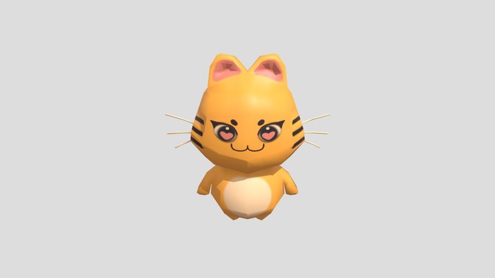 3D Sketchbook 3 - Low Poly Tiger Cub 3D Model