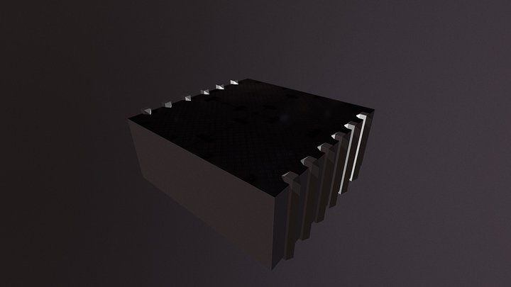 Sci-Fi room WIP 3D Model