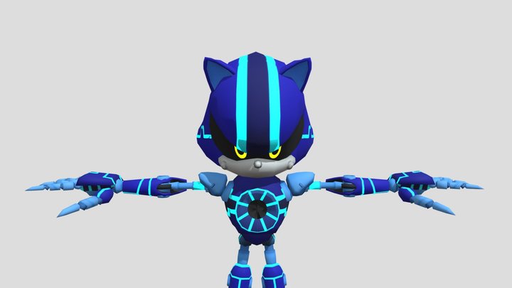 Circuit Metal Sonic 3D Model