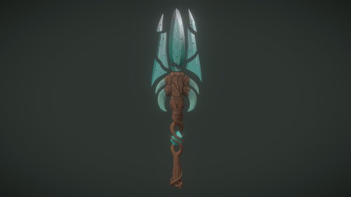 Forest Guardian's Spear 3D Model