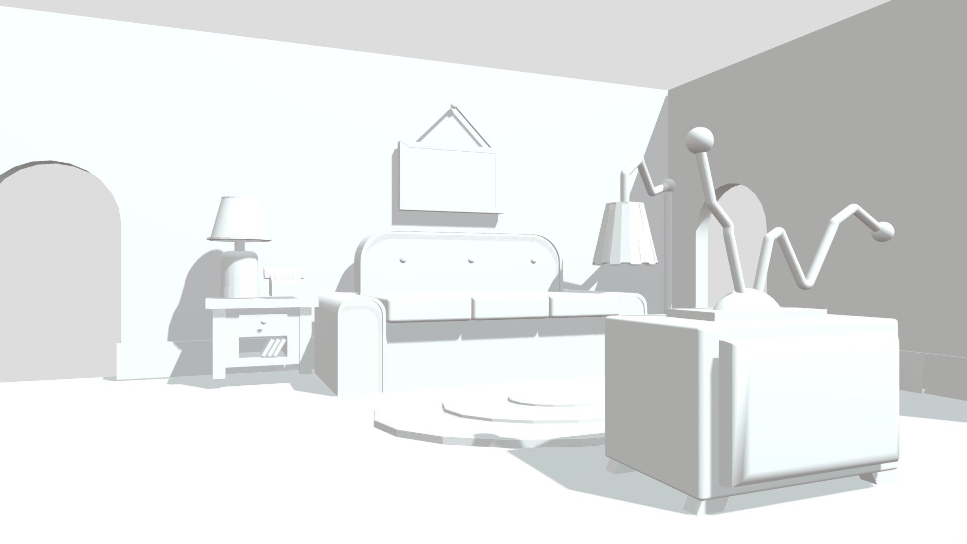 Simpsons' living room - Download Free 3D model by Heather_08 [ed67bed ...