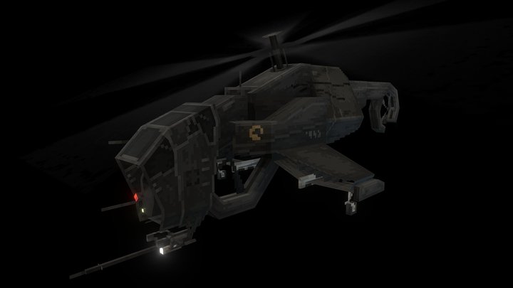 Half-Life 2 Hunter-Chopper [Blockbench] 3D Model