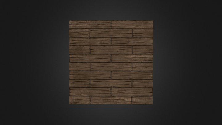 Tileable Plank 3D Model