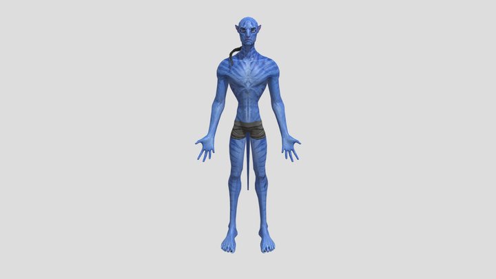 Jake Sully (James Cameron's Avatar) 3D Model
