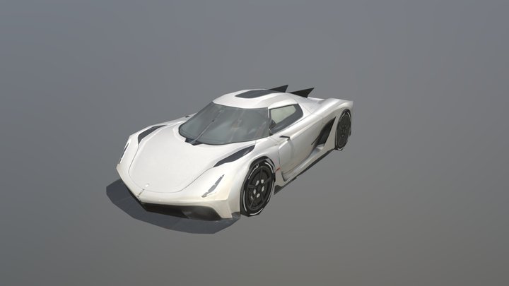 Koenigsegg Jesko Absolut Lowpoly